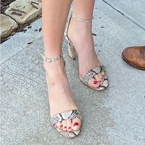 ANTONIO MELANI Snakeskin Patterned Heels